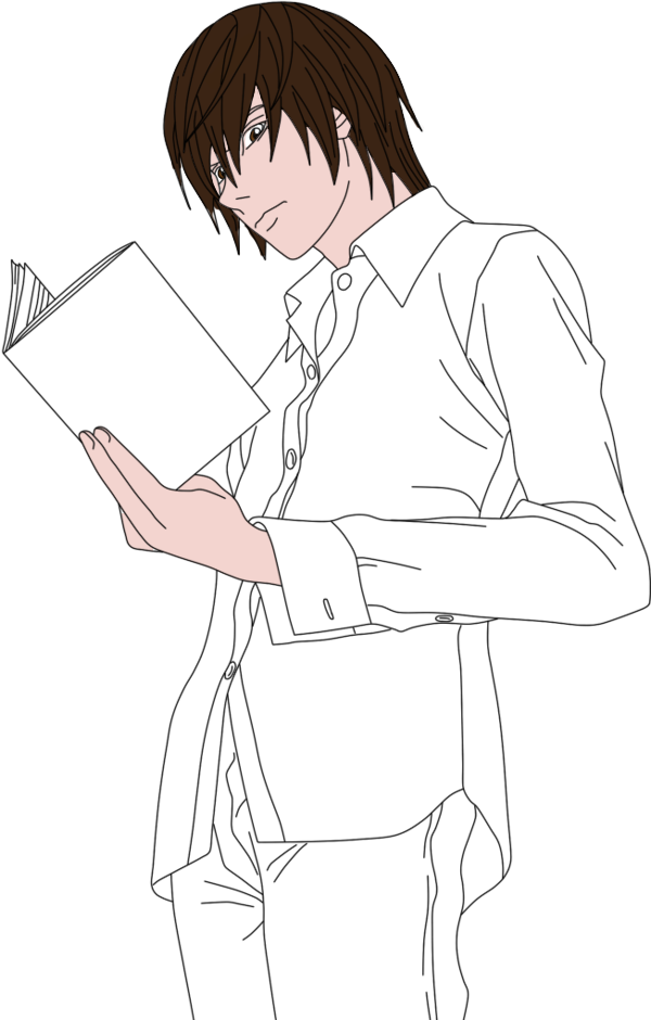 Light Yagami Full Body Drawing 